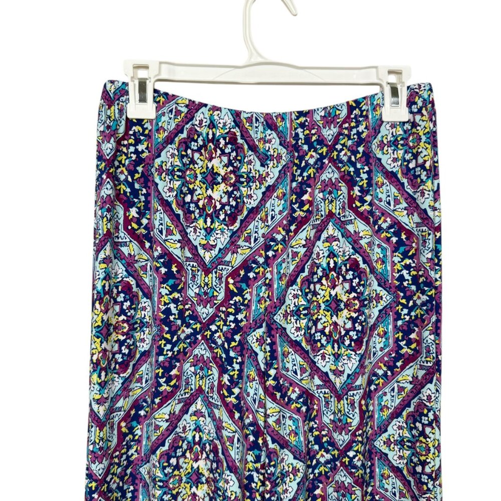 Chicos Block Print Palazzo Pants Size 0R 0 Regular US 4 / 6 Regular Multicolor - Picture 5 of 8